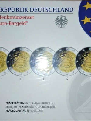Germany Euro proof 2012 for 10th Euro anniversary new