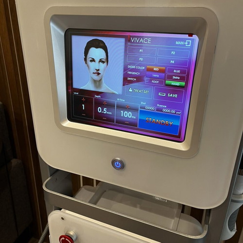 Vivace aesthetic machine used for face and body treatments