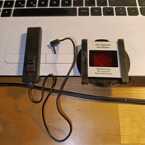 Bauer S207 XL video camera used with accessories
