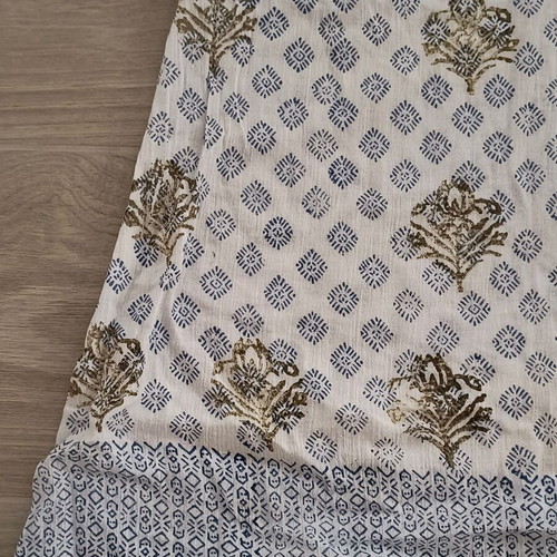 Dharma beachwear cotton one size like new, white and blue