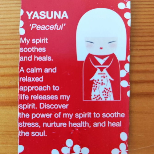 YASUNA Peaceful Kimmidoll keyring figurine, vintage