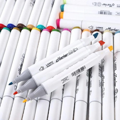 Double-sided painting markers new set of 80 pieces