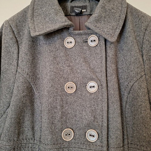 H&M women's coat like new, gray, size 40