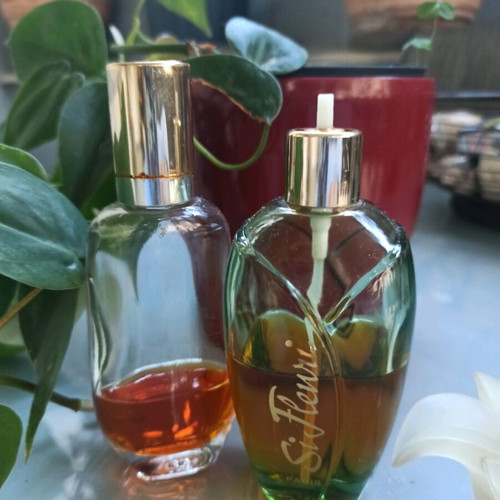 Vintage Si Fleuri Lomani edt 100ml and floral splash 50ml perfumes used