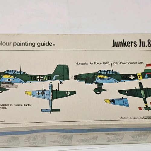 Vintage Junkers Ju-87G Stuka 1/72 model kit FROG like new