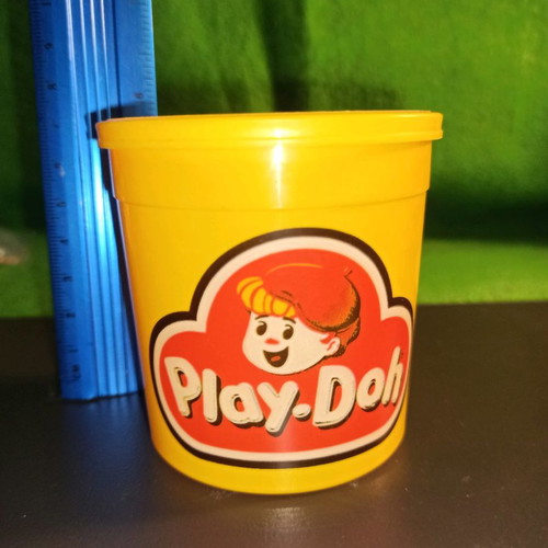 Play Doh El Greco empty modeling clay container used, collectible