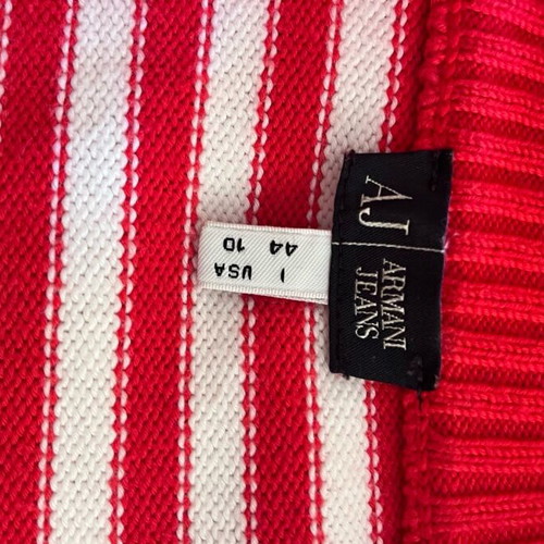 Armani Jeans cardigan red with white details, like new, size M