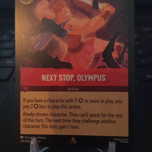 Next Stop, Olympus card like new, Whispers in the Well rare