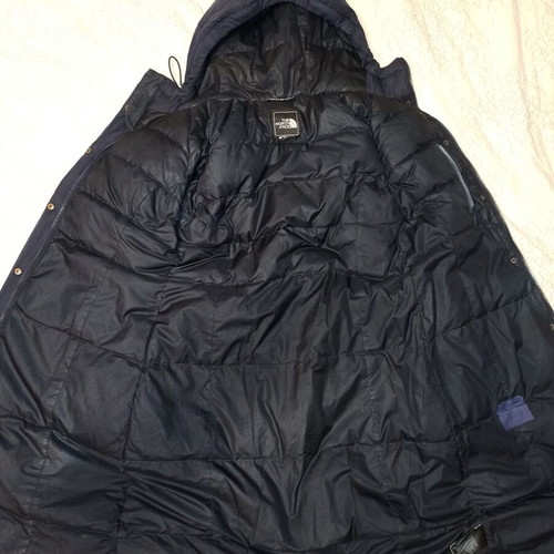 The North Face women's winter long jacket used, size S, navy