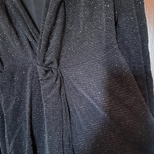 Pull & Bear black metallic dress large, like new