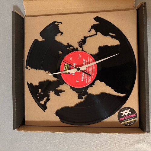 DOC vinyl wall clock new, earth theme