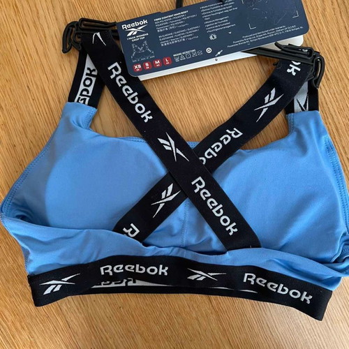 Reebok sports bralette new, size Small, blue