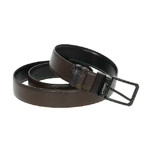 Lavor leather belt double-sided black brown new