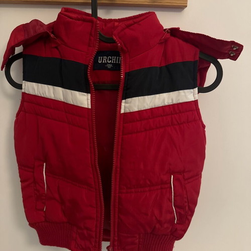 Children's sleeveless vest used with hood, 92 cm