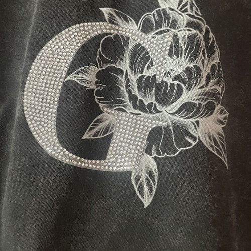 Guess plus size t-shirt new, dark gray, 100% cotton, size L