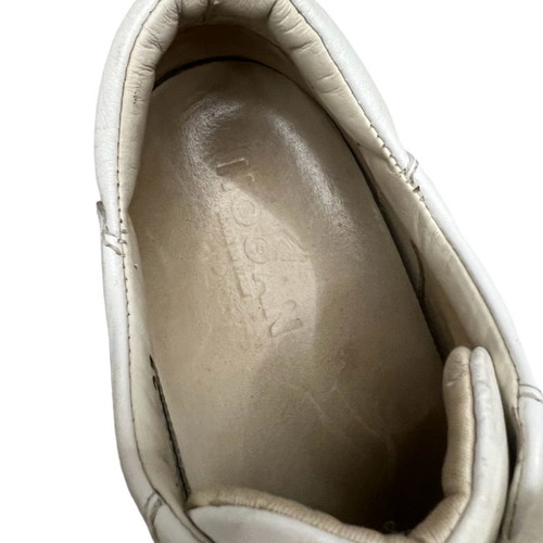Hogan interactive sneakers used, beige and white, size 37