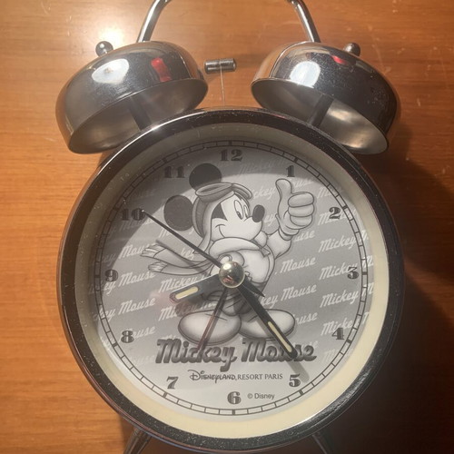 Mickey Mouse metal alarm clock, Disneyland Resort Paris collectible (00s)