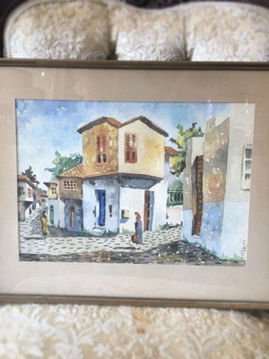 Manos Sofianos painting like new, watercolor artwork