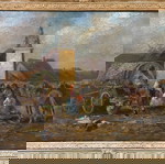 Ελαιογραφία απο το 1850! σε ξύλο μοναδικό με κορνίζα!!