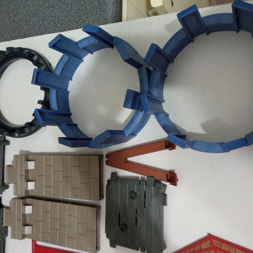 Playmobil castle parts used, all together