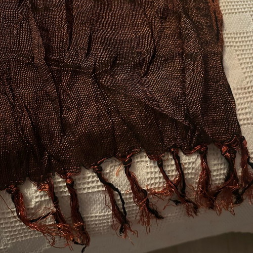 Brown scarf used