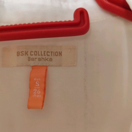 Bershka shirt transparent and airy like new, white, size S