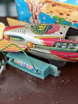 Rocket Greek vintage toy used, with box