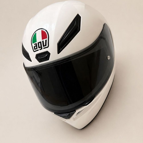 AGV K1 S Solid White Full Face Helmet like new, ML size, ECE 22.06