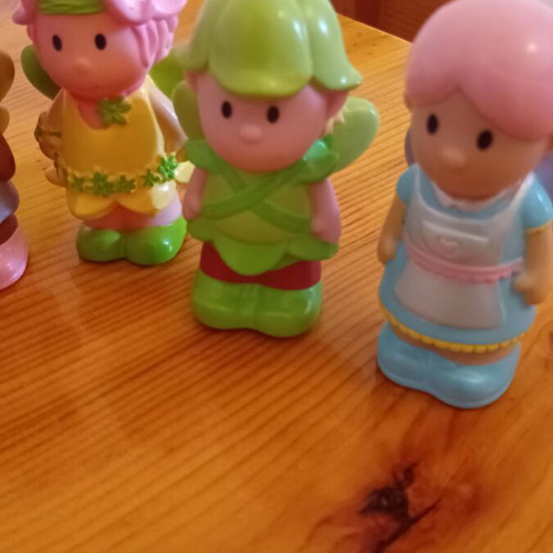 Happyland Wobble Along Hedgehog toy with 8 fairy figures like new