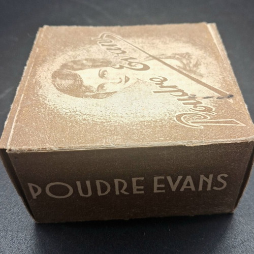 Evans vintage powder used with original box Art Deco era