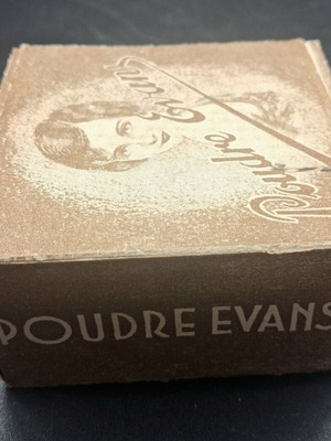 Evans vintage powder used with original box Art Deco era