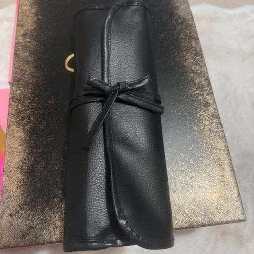 Professional makeup brush set with leather case new