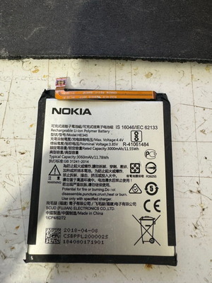 Nokia HE345 battery used, compatible with Nokia 6 / 6.1