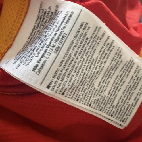 Spain National Basketball Jersey #7 San Miguel 0,0 Nike, XL, red and orange