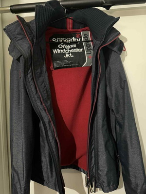Superdry Hooded Mountain SD Windcheater jacket new, blue