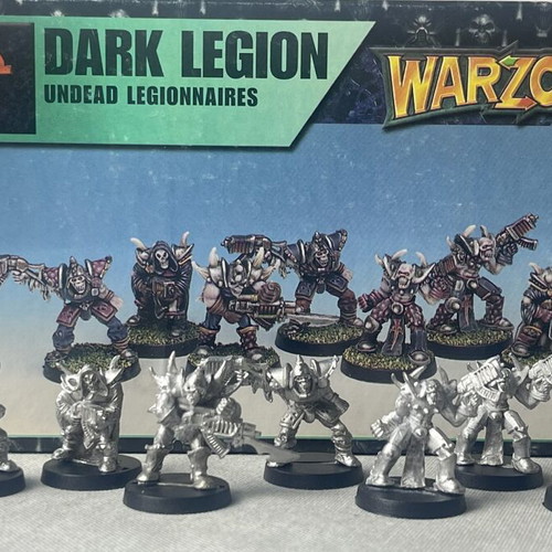 Warzone Dark Legion Undead Legionnaires metal miniatures box set used