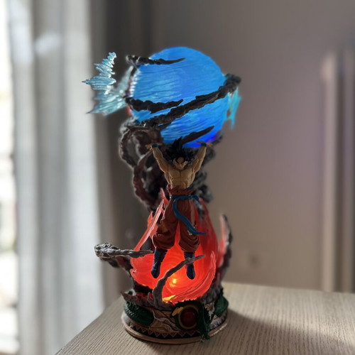 Dragon Ball Z Goku figure with lighting like new
