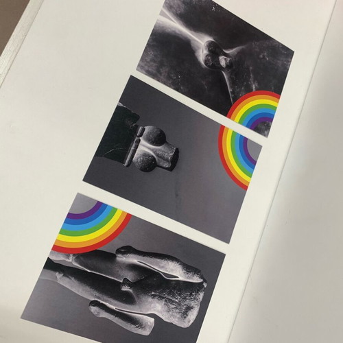 Rainbow Box collectible unique box with 23 signed photos of ancient Greece like new