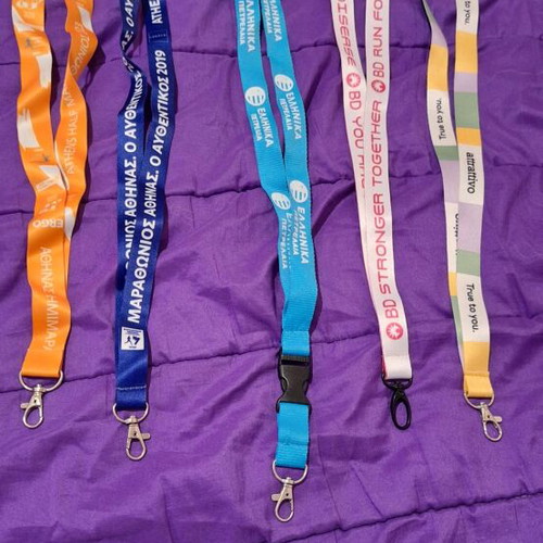 Lanyards new, colorful, pack of 5 pieces
