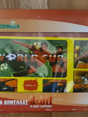 8 Bit MG Electronics World Cup video game cartridge unused