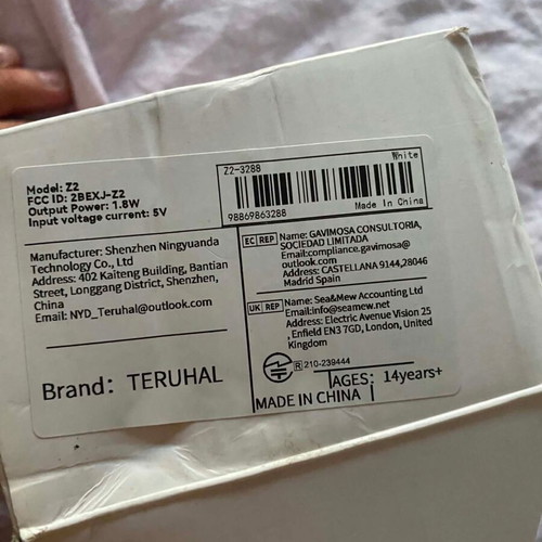 Teruhal Z2 Wireless Rotating WiFi Security Camera new, night vision, 2-way audio