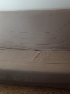Four-seater sofa bed used