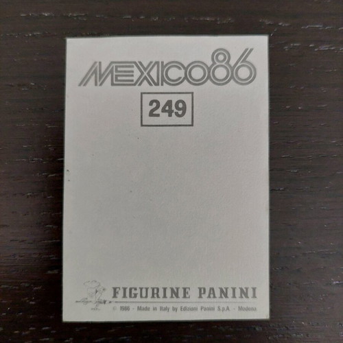 Panini World Cup Mexico 86 Socrates card like new
