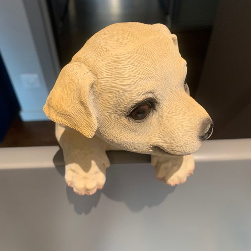 Decorative dog new for table, desk, railing, fence