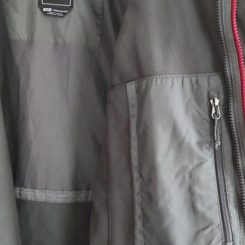 North Face winter jacket used, size L, red-gray