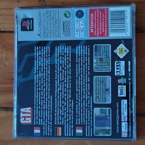 Grand Theft Auto PS1 game used, cracked case but perfect condition