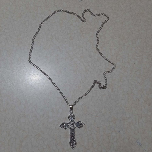 Men's and Women's Cross Pendant in Steel new