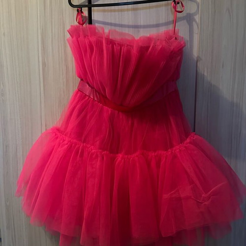 Tulle dress M like new, pink