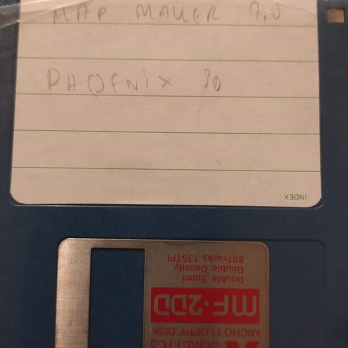 Vintage Apple Macintosh Software Library with 200+ 3.5" Floppy Disks in 2 Posso Drawers used