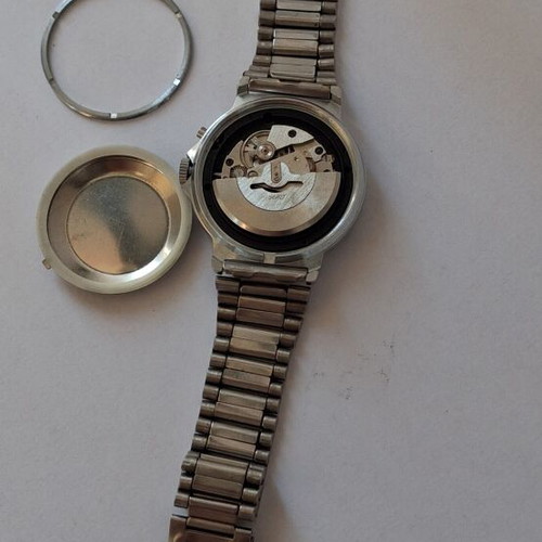 Slava Automatic Retro 1970 wristwatch like new, Leningrad